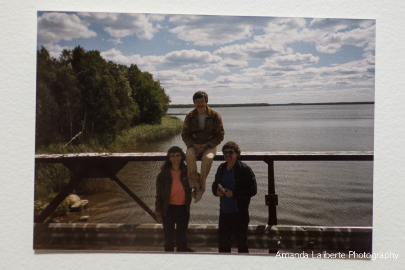 Photograph my mother took of Elenor, Norman Sylvester and my Dad at Turnor Lake in July, 1985.