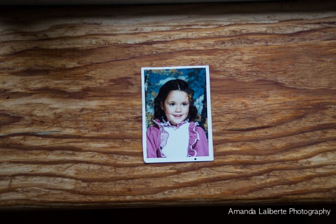 Kindergarten photo of me in my curls and frills.
