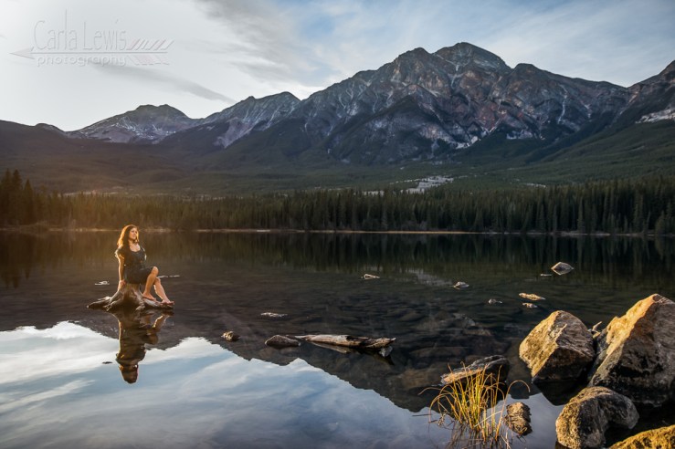 Jasper Wild:  Fun photoshoot at Pyramid Lake in Jasper, AB.