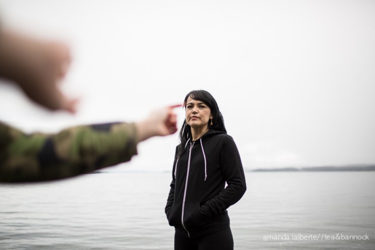 Pewi is part of a photo series that I've been working on. She is a culture and language teacher at the T’lisalagilakw School. Elijah, who is in grade 1, loves to joke around with Pewi so it took me quite awhile to get him out of the photos I was trying to take of her at the beach.